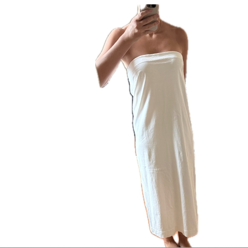 Free People FP Beach Strapless White Maxi Dress
